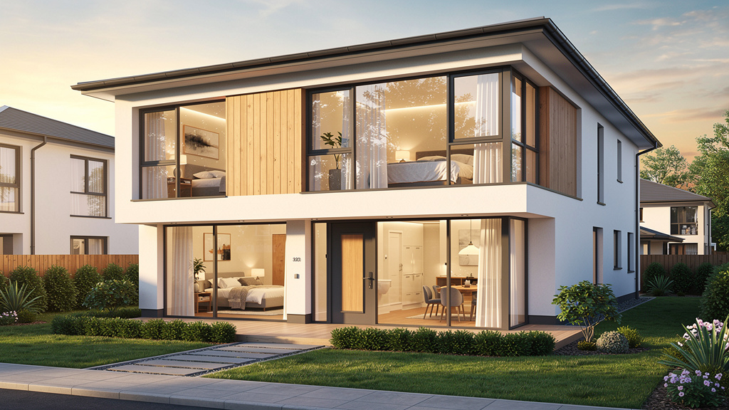 Plan maison 3 chambres etage avec suite parentale